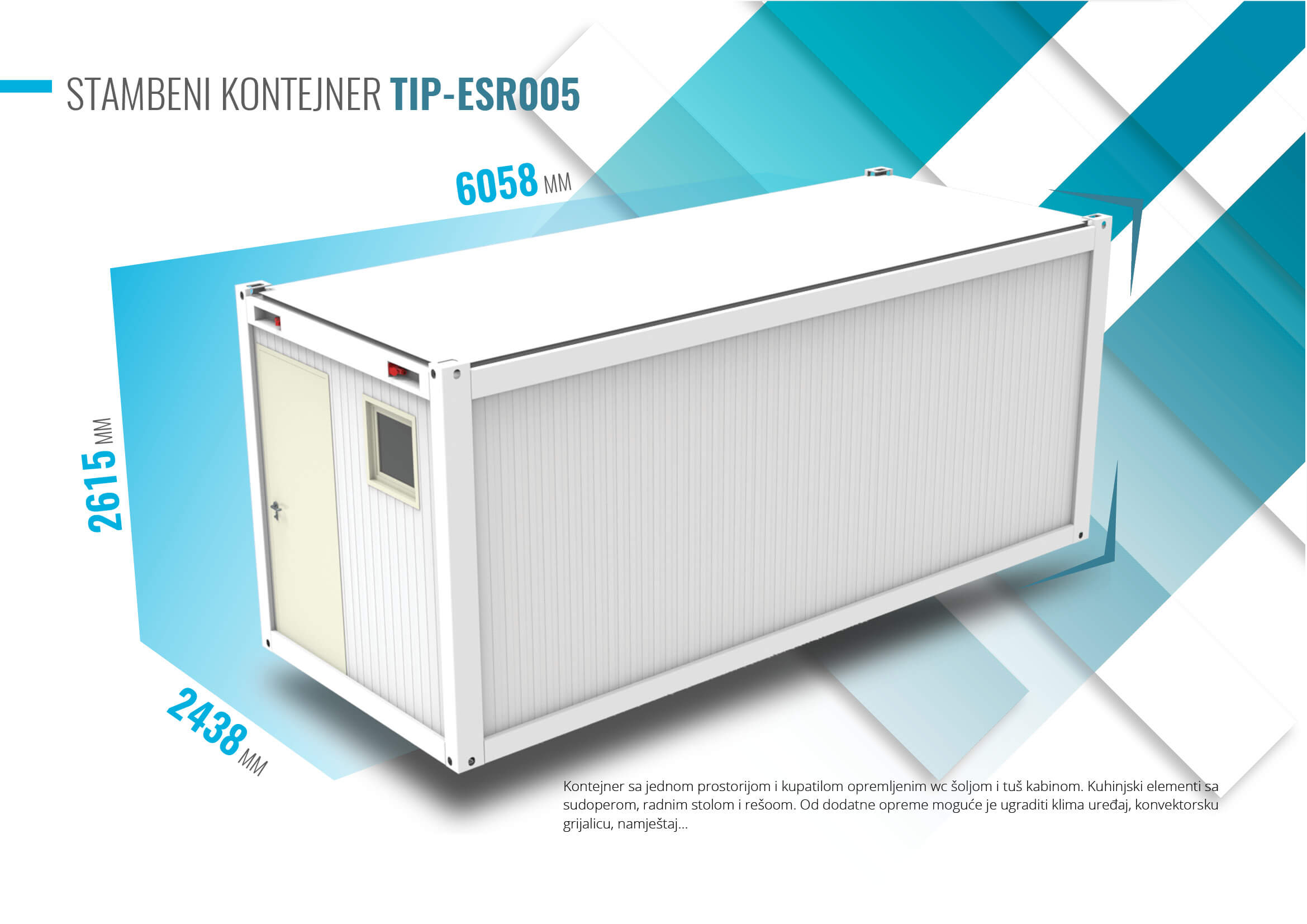 Elvaco MetPro kontejneri - Modularni sistemi